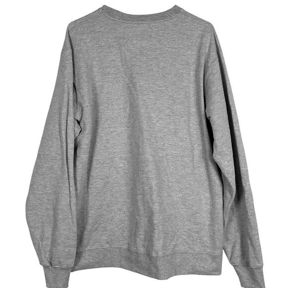 NWT Nebraska Grey Crewneck Sweatshirt by Port & Company, Unisex Large, Huskers - Picture 2 of 6